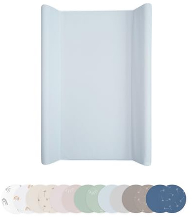 Ehrenkind® Abwaschbare Wickelauflage mit Keil - Hygienisch, Sicher und Vielseitig in Hellblau | Wickelauflage 50x70 | Wickelunterlage | Wickeltischauflage abwaschbar