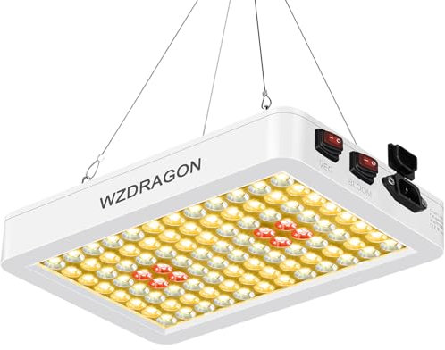 DragonLight Lampada a LED a spettro completo con UV IR, doppio chip LED Grow lampada con cavo di 3 metri per serra e piante d'appartamento, ortaggi e fiori