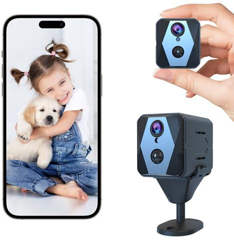 vebiliki Hidden Camera, 2K HD Indoor Security Camera, Spy Camera with 100-Day Standby Time, Cloud & SD Storage Mini Camera, Cameras for Home Security AI Motion Detection, Auto Night Vision