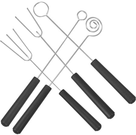 Milisten 5pezzi Forchette Acciaio Inossidabile Per Fonduta e Barbecue Utensili Per Cioccolato Caramelle e Frutta Gadget Da Cucina Per Feste e Occasioni Speciali