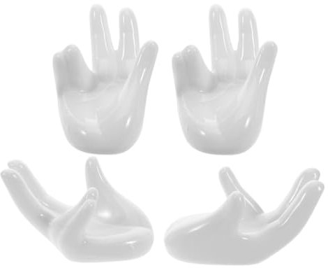 TOPBATHY 4pezzi Portauovo Decorativo in Espositore per Uova da Banco Supporto per Uova Sode con Design Forma di Animato di per Cucina e
