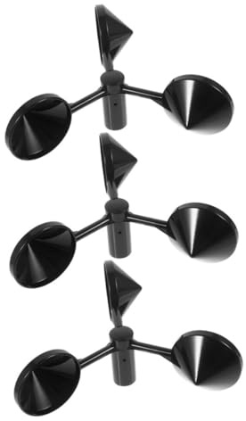 Gatuida 3pcs Handheld Wind Speed Anemometer Cups Wind Measurement Part Sturdy Metal Build Tool for Operations