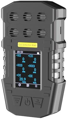 S318 Portable Multi Gas Detector 6 In 1 Gas Analyzer With External Pump Gas Detectors