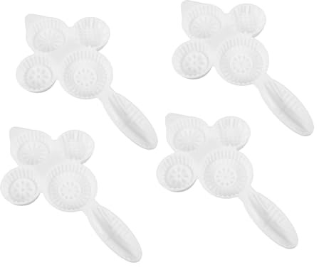 TOYZFRIENDY 4pièces Presse à Gâteau De Lune Manuelle Moule à Pâte De Haricots Pour Desserts Chinois Outil De Cuisson Réutilisable