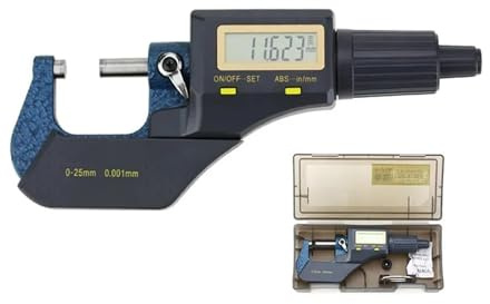 Micrómetro digital externo de 0 a 25 mm, herramientas de medición, micrómetros for medición exterior Para múltiples escenarios