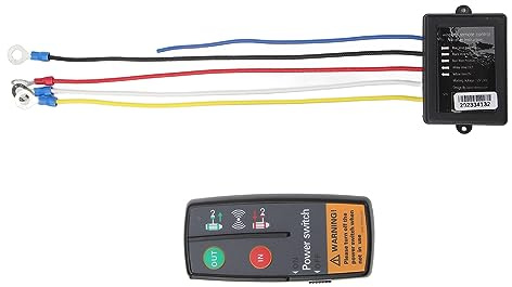 Telecomando wireless per verricello DC 12V 24V 3 in 1 Controller interruttore portatile durevole per camion ATV SUV, funzionamento a lungo raggio 50 piedi per maggiore sicurezza e