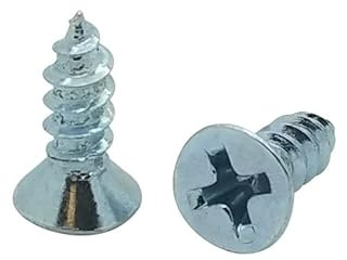 100 Qty #10 x 1/2 Flat Head Zinc Coated Phillips Head Wood Screws (BCP11)