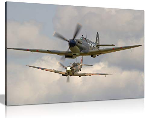 Stampa artistica su tela Raf Supermarine Spitfires, 91x61cm (36x24in)
