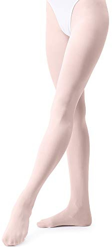 tanzdunsje Collants de danse classique fille pour tout-petits enfants femmes adulte rose,M