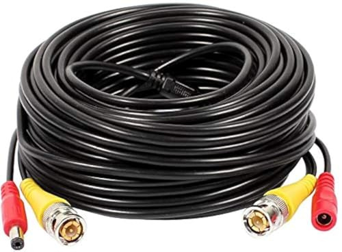BW Câble d'alimentation vidéo BNC 10 m pour caméra de vidéosurveillance DVR Système de sécurité pour système de vidéosurveillance DVR (10 m)
