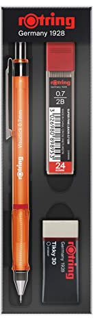 rOtring Visuclick mekanisk penna spets radergummi set, 2B, orange, 0,7