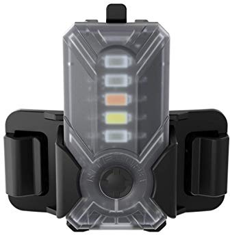 Nitecore NU07 LE - Lampe de signalisation avec 5 couleurs de lumière, 11 modes, clignotant avec batterie, rechargeable par USB, durée d'éclairage jusqu'à 50 h, Noir