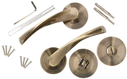 KOTARBAU® Drückergarnitur Türklinke Patina WC–Garnitur Universal