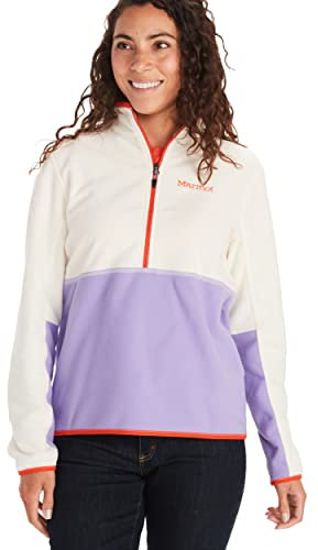 MARMOT Damen Rockin 1/2 Zip Fleecejacke, Papyrus/Paisleymuster, X-Small