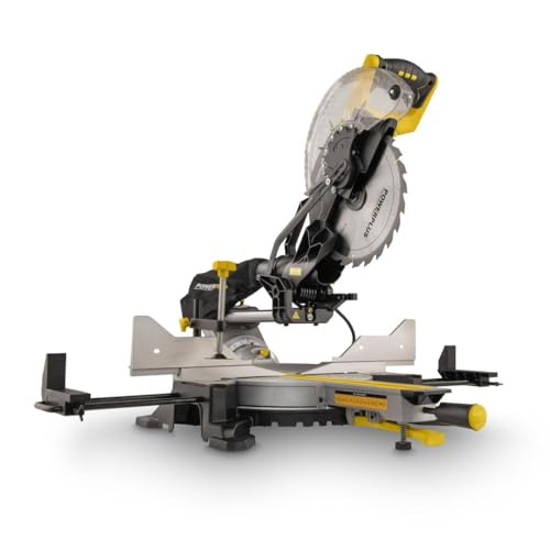 Powerplus POWX075740DB Ingletadora telescópica con bisel doble 2200W-254mm