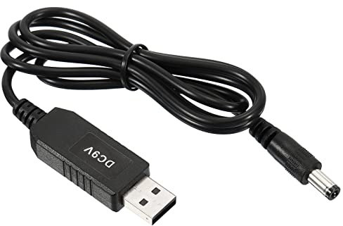 PATIKIL 6W 1A USB Step Up Tensione Convertitore, DC 5V a DC 9V Alimentazione Fornitura Adattatore Jack 5.5x2.5mm Cavo per Router LED Lampada Altoparlanti