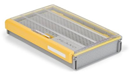 PLANO EDGE 3700 Hook Utility Box, transparent/gelb, Tackle Storage Zubehör, wasserdichter und rostbeständiger Behälter für Angelhaken