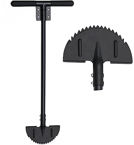 Oliynedy Rasenkantenschneider, manueller Rasenkantenschneider, Langer Griff, 101,6 cm, Stahl-Handsägezahn-Bordüre, Halbmondkantenschaufel für Hof, Garten, Landschaftsbau, Gehweg, Kabelbegraben