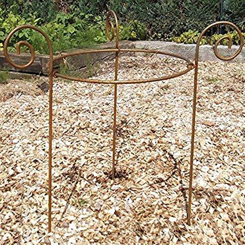 Storm's Gartenzaubereien Staudenhalter - Rankhilfe rund 40cm massiv in Volleisen 8mm für Hortensien - Rosen, Gartendeko Pflanzenstütze