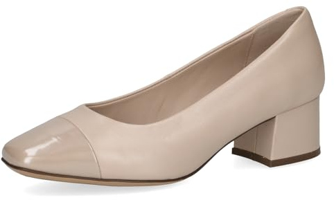 CAPRICE Damen Pumps Kleiner Absatz Elegant, Beige (Beige Comb), 38 EU