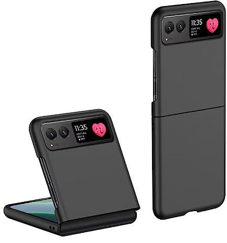Topme Coque de téléphone Hard Skin pour Motorola Moto Razr 40 6.9, Manchon de Protection Antichoc en Polycarbonate - Le Noir