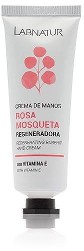 Crème pour les mains à la rose musquée 50 ml enrichie en vitamine E régénère, répare et nourrit les peaux sèches et gercées, végétalienne