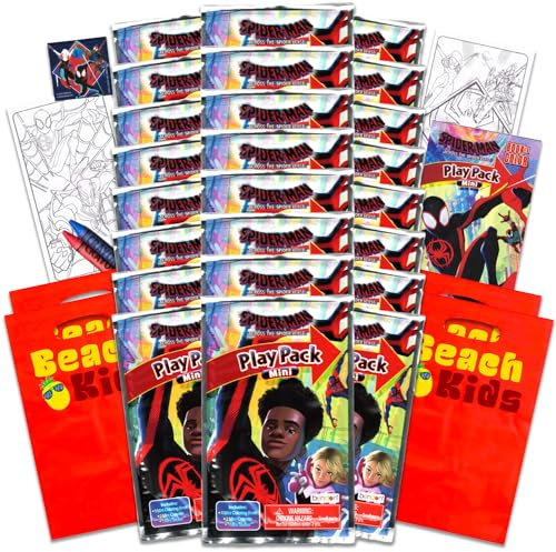 Spiderverse Partyzubehör für Kinder, 24 Mini-Aktivitätenpakete