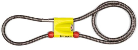 Bullock Dual – Diebstahlsicherung für Zweiräder – verstellbarer Verschluss – Doppelverriegelung – geeignet für Motorrad, Roller und Fahrrad