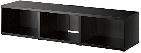 BESTÅ TV-Bank, 180 x 40 x 38 cm, schwarz-braun