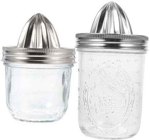 LABRIMP 2 Pezzi Spremiagrumi Manuale Per Limoni Piccolo Spremiagrumi Manuale Per Spremitura Di Frutta in Stile Barattolo