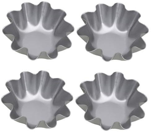 Alipis 4stücke Aluminium Legierungs Tart Formen Hochtemperaturbeständige Mini Tart Backformen Für Desserts Geeignet Für Teestunden Feiern Und Familienessen