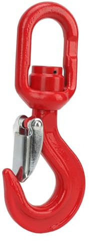 Hebehaken, Robuster Rigging-Drehhaken, 3,15 T Kran-Drehhaken, Hebe-Drehösenhaken für Rigging und Heben, Drehbarer Drehhaken mit Sicherheitsriegel mit Lager für Hebezeug