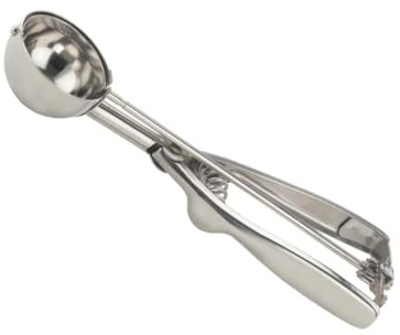 Soro Essentials- 1-1/4 oz Stainless Steel Squeeze Disher/Portioner #30- Quick Release Blade Cookie Dough Scoop Cookie Scoops Ice Cream Scooper for Baking Cookie Cupcake Muffin Ice Cream Waffle