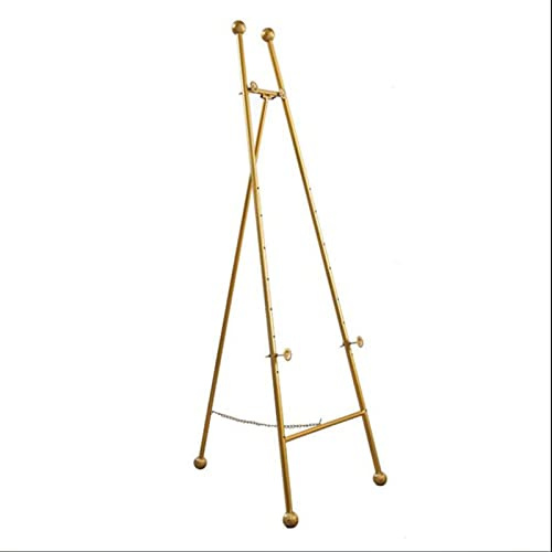 Cavalletto in ferro per dipingere e disegnare un treppiede per artisti adulti cavalletto pieghevole per aula studio soggiorno 150 cm cavalletto oro colore nero