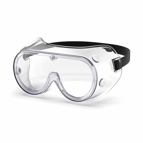 Medical Stuff Ltd Safety Goggles PPE Protective Eyewear Glasses With Vents adustable back fits over glasses (1)