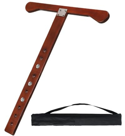 Amagogo Cello-Stachelanker-Bodenschutz, leichter Stopper-Resthalter aus Holz, Ständer für Cello-Stachelanker-Stopper für die Aufführung, Dunkelbraun