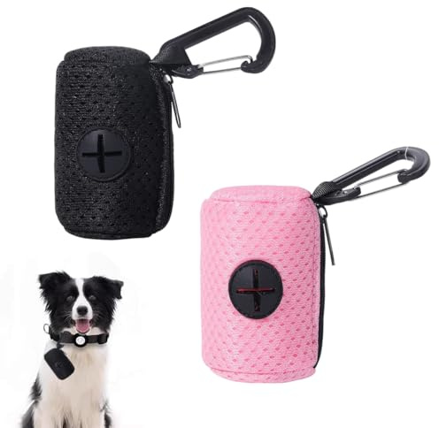 JUGUTA Lot de 2 distributeurs de sacs à déjections canines portables pour excréments