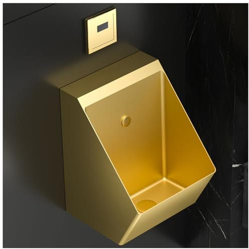 IYUESQ Orinatoio Commerciale in Acciaio Inox, orinatoio per Uomini e Adulti, orinatoio sospeso a Parete, deviatore di urina per orinatoio con Scarico ad Alta efficienza, per Bar/aeroporto