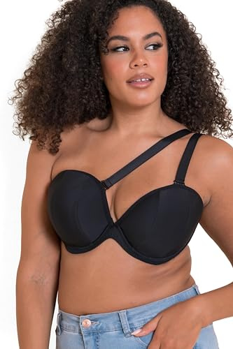 Curvy Kate Superhero Multiway Padded Plunge Bra Black 34D