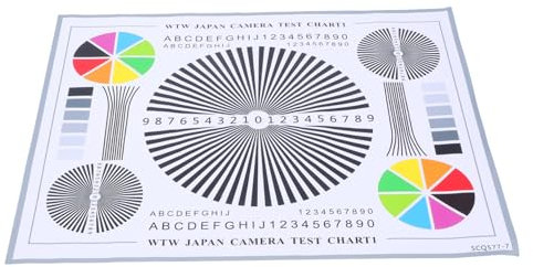 Operitacx Color Wheel Chart Lens Tool for Camera Focus Calibration for Indoor Outdoor Use Enhances Image Precision Sturdy Design for Performance