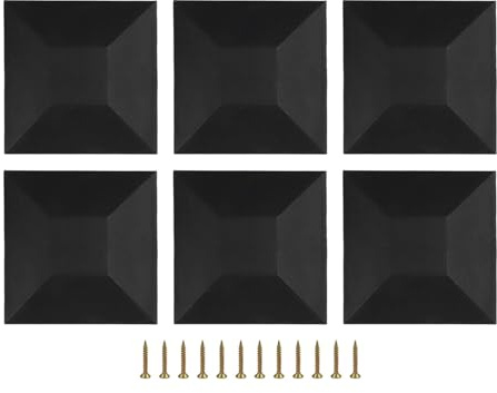 Lot de 12 couvre-poteaux robustes 10 x cm, imperméables, avec vis for une protection durable Pour Poteaux De Clôture