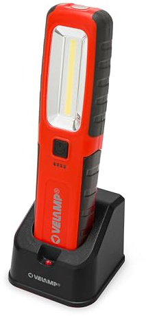 Velamp Fonzie 3-i-1 uppladdningsbar LED-ficklampa – 500 lumen – COB-strålkastare, riktad ficklampa och UV – dimbar, med 18650-batteri och USB-kabel inkluderad