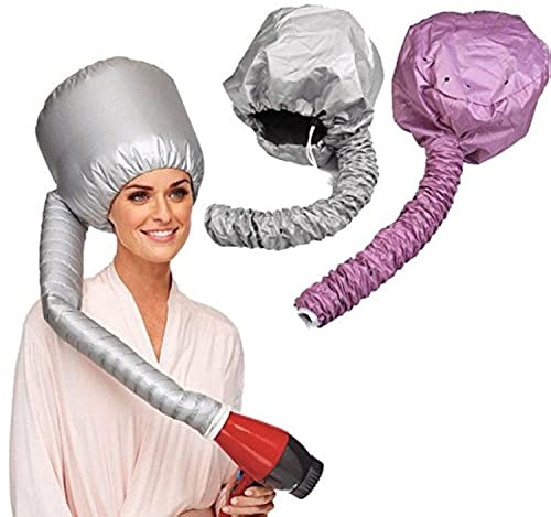 2 unidades UCTOP STORE2 secador portátil para mujer, suave campana de salón de peluquería (plateado + rosa)