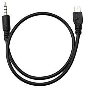 ESden Câble micro USB mâle vers mâle 3,5 mm 50 cm pour radio stéréo de voiture pour téléphone