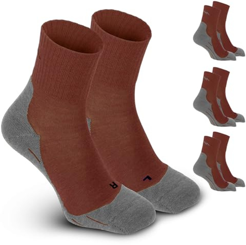 gipfelsport Vandringsstrumpor experience av merino ull – strumpor för utomhus, trekking I storlek 36–38 I brun I 3X par