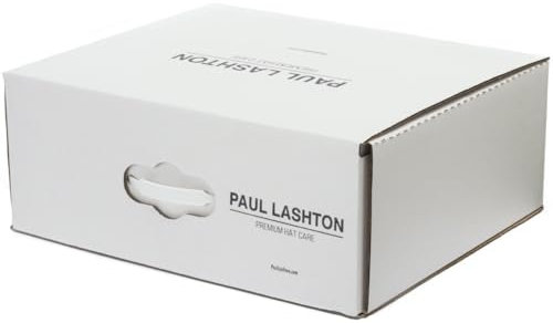 Paul Lashton Travel-Storage Hutschachtel - Weiße Hutbox für Montecristi Stroh, Panama, Wollfilz, Fedora und Cowboyhüte, Weiss/opulenter Garten, Einheitsgröße