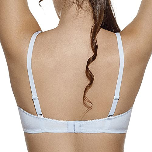Selene, Sujetador de Lactancia para Mujer en Algodón, con Copas Acolchadas de Encaje, Sin Aros, Colección Jasmina, Color Tierra, Talla 90C