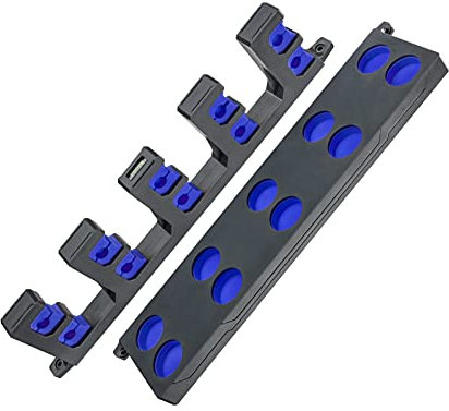 caihuashopping Angelrutenhalter Angelrutenhalter Vertikale Wall Rod Rack Store bis zu 10 Stangen für Angelpolhalter Lagerwerkzeuge 4 Farben Angelrutenständer (Color : Blue)