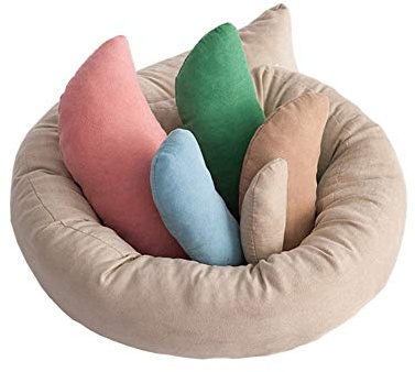 Newborn Photography Prop Posing Beans Bag Professional Baby Photo Posing Aid Pillow Photograph Shoot Set (Multicolor)