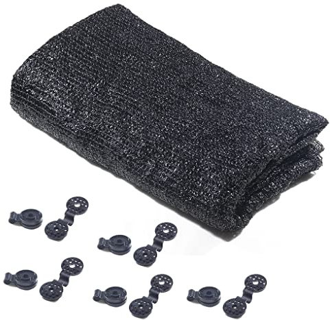 Parasol tissu pliant lavable antirouille étanche 40 taux d'ombrage à l'extérieur plante fleur suspendu filet de Protection, 2x3 metri 10 clip